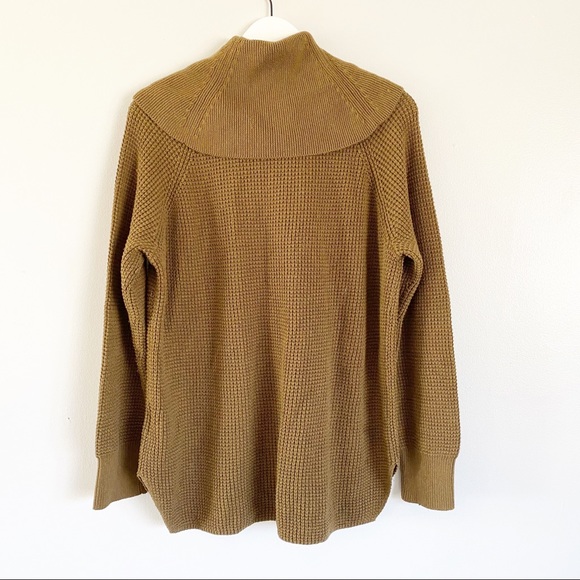 MICHAEL Michael Kors Waffle Knit Olive Brown Cowl Neck Women’s Sweater Large XL - Picture 12 of 14
